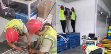 天津中心仓-增加双电源转换箱项目，开工时间2022年9月7日